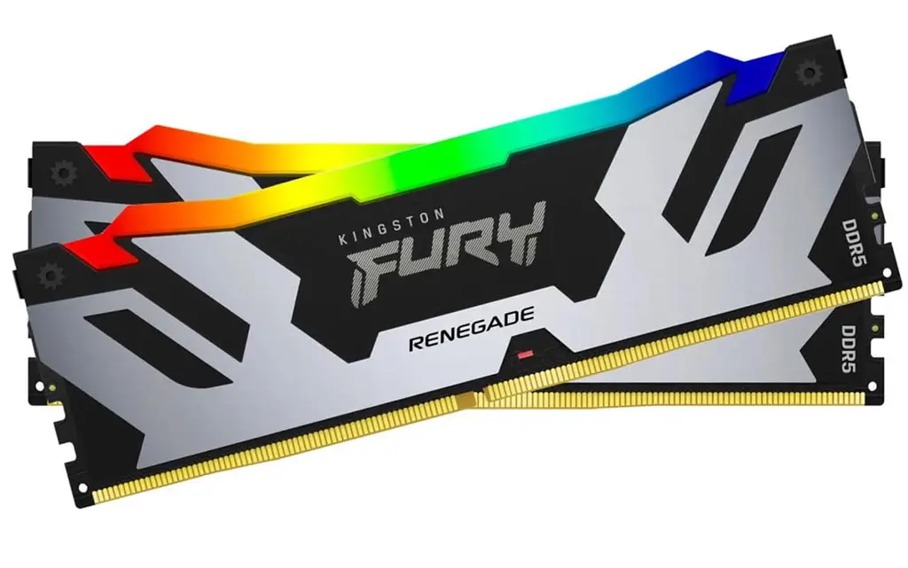 Модуль пам'яті Kingston Fury DDR5 32GB (2x16) 8000MHz Renegade Silver/Black RGB XMP (KF580C38RSAK2-32) - фото 2