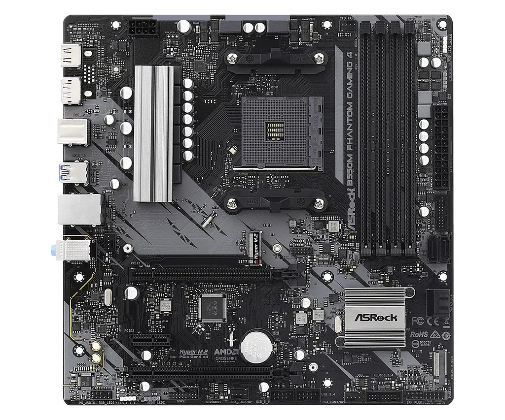 Материнська плата ASRock B550M Phantom Gaming 4 Socket AM4 - фото 2
