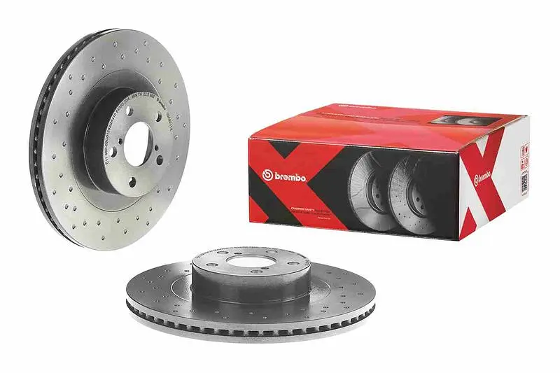 Диск гальмівний вентильований Subaru Legacy III-V, Brz 98-25р Brembo (09.A921.1X) - фото 2
