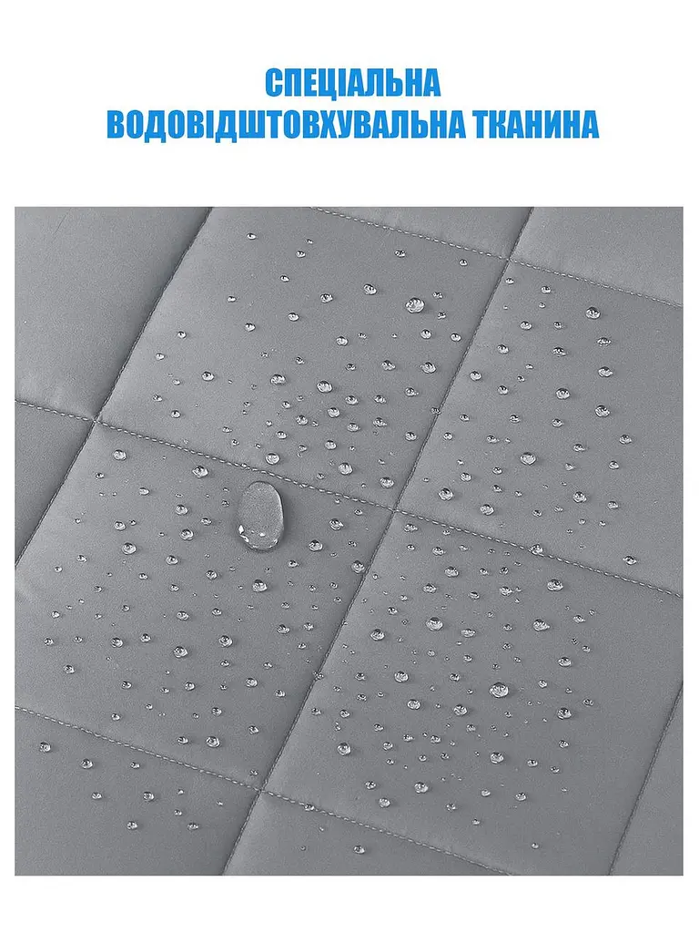 Штора теплозберігаюча на липучках Сіра H 120 x 135 см - фото 6