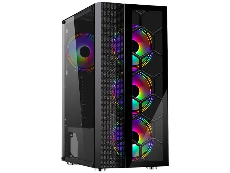 Корпус Frime NUCLEUS BLACK USB 3.0 БЕЗ БП - фото 3