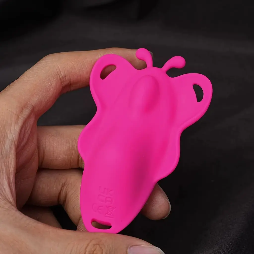 Силіконовий Smart вібратор-трусики LoveSpouse Panties безшумний з ремінцями 9 режимів Рожевий - фото 2