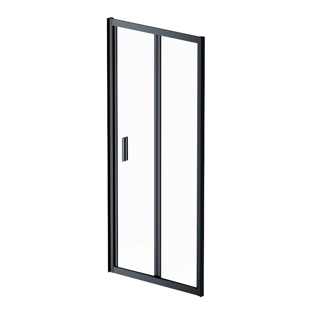 Душові двері AM.PM Gem 90x195 прозоре скло black matt W90UG-090-1F-195BT