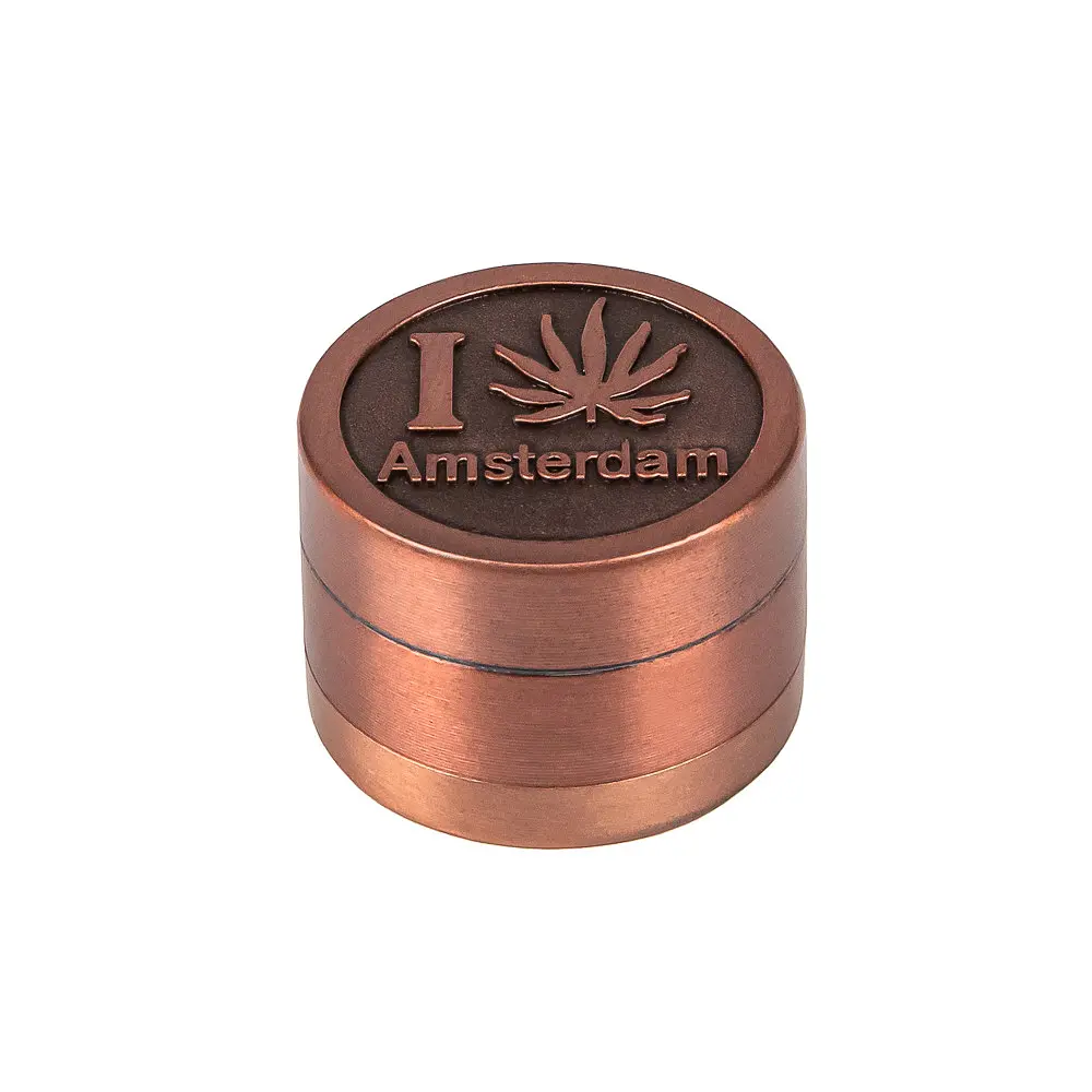 Гриндер для подрібнення тютюну HL-246 I Коноплі Amsterdam Bronze (10932) - фото 2