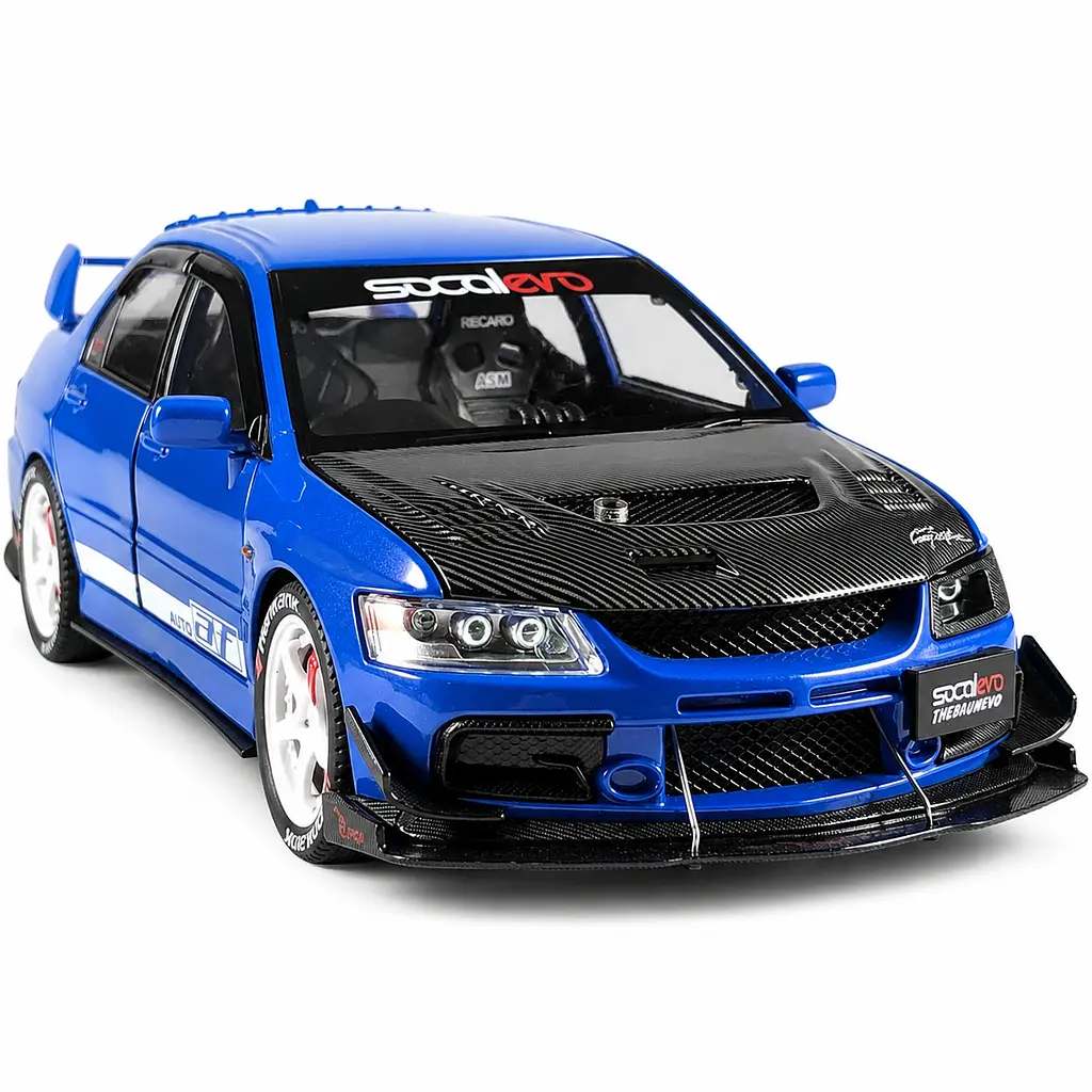 Колекційна металева модель автомобіля АвтоЕксперт Mitsubishi Lancer Evolution IX з інерцією, світлом та звуком 1:24 - фото 7