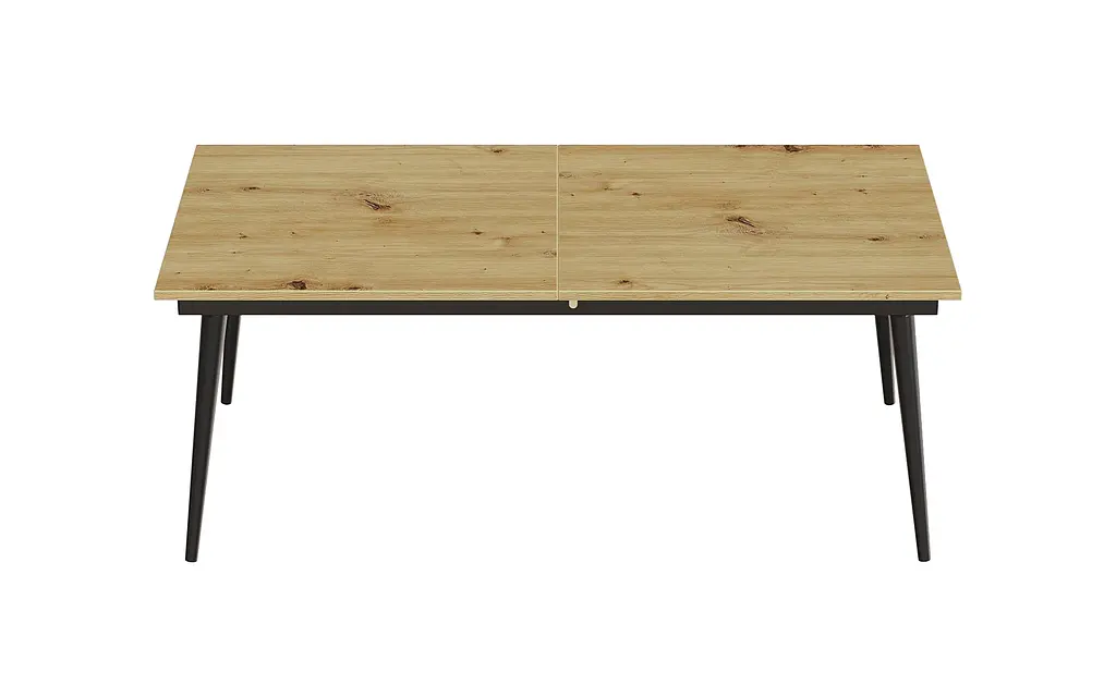 Стол журнальный трансформер Dandi Small Ferrum-decor 45x120(160)x70 Черный металл ДСП Дуб Артизан 16 мм (FRD-106800) - фото 9