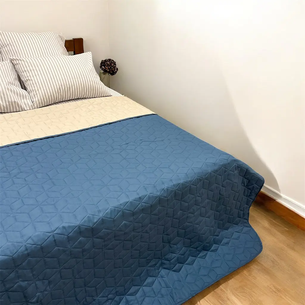 Покривало декоративне LeLit бежеве з бірюзовим 210х215 см (le2000000297880) - фото 4