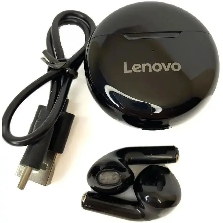Беспроводные наушники Lenovo HT38 TWS черные - фото 2