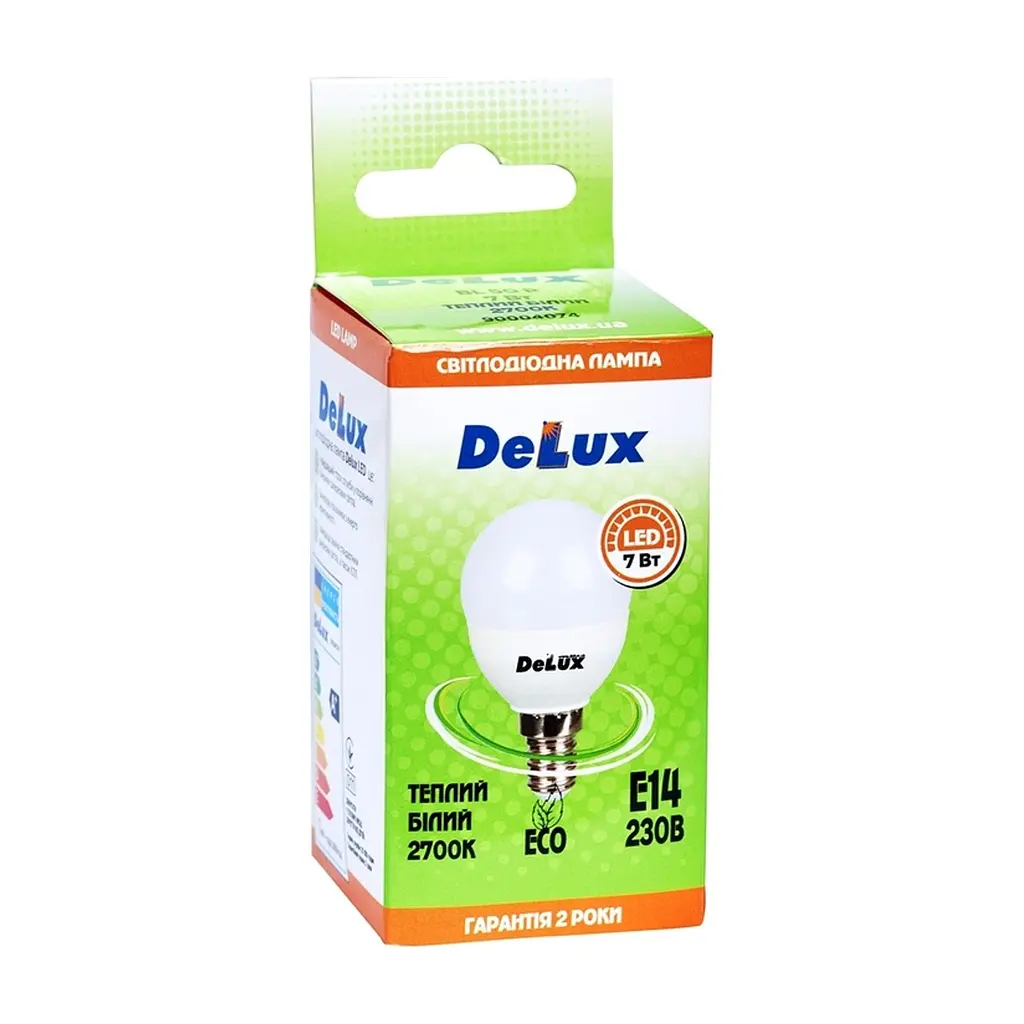 Лампочка Delux BL50P 7Вт 2700K 220В E14 (90004074) - фото 3