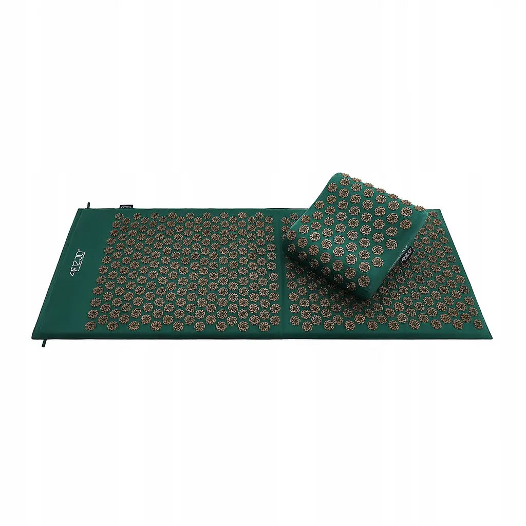 Килимок акупунктурний 4FIZJO Eco Mat XL Аплікатор Кузнєцова з подушкою 110 x 42 см 4FJ0385 Navi Green/Gold (P-5907739315083) - фото 8