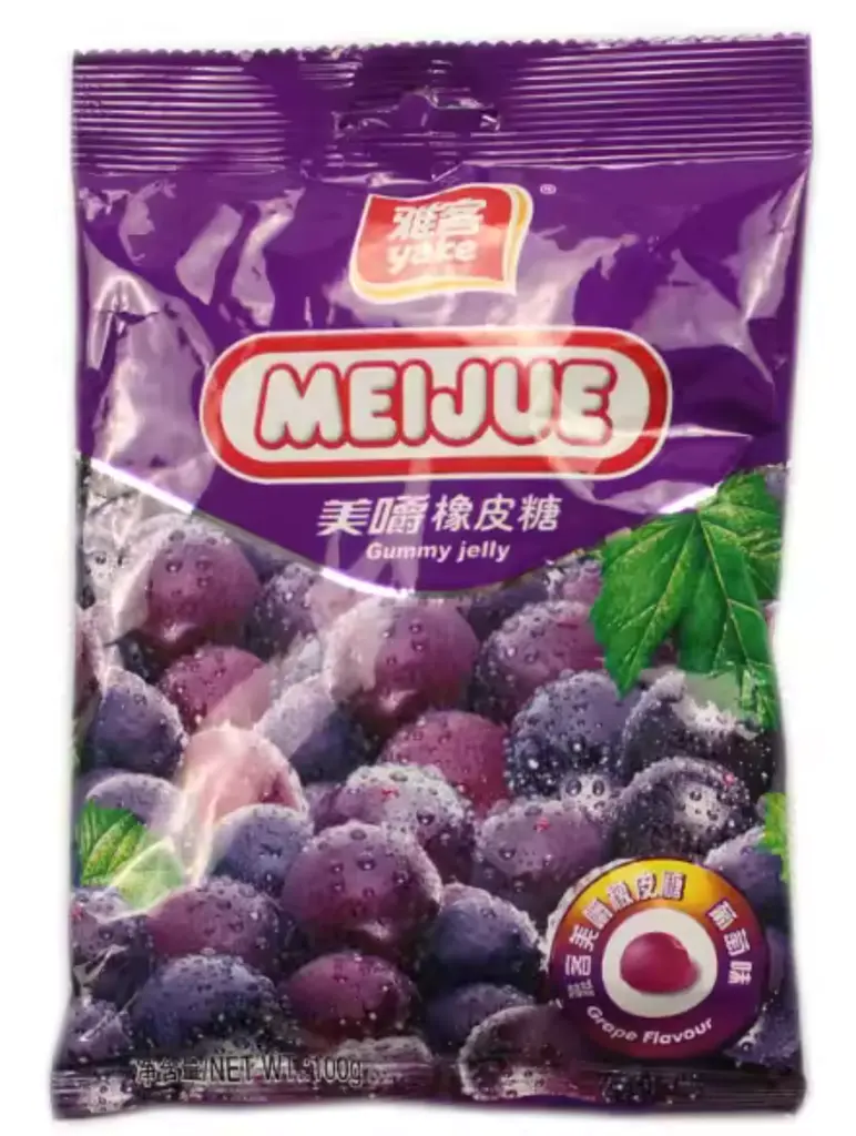 Жувальні цукерки Yake Meijue Gummy Jelly Grape 100г