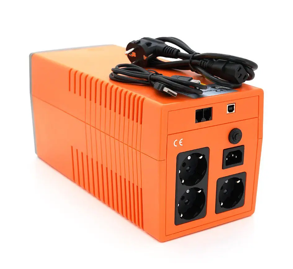 Джерело безперебійного живлення Makelsan Lion StandbyL 1500VA 900W, 3xSchuko socket, 2x12V9Ah - фото 2