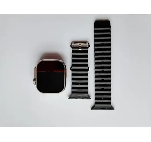 Подарунковий набір гаджетів DT1000 6 в 1 Смарт-годинник Smart Watch Ultra, навушники, павербанк Все White, годинник Silver Black (18573) - фото 2