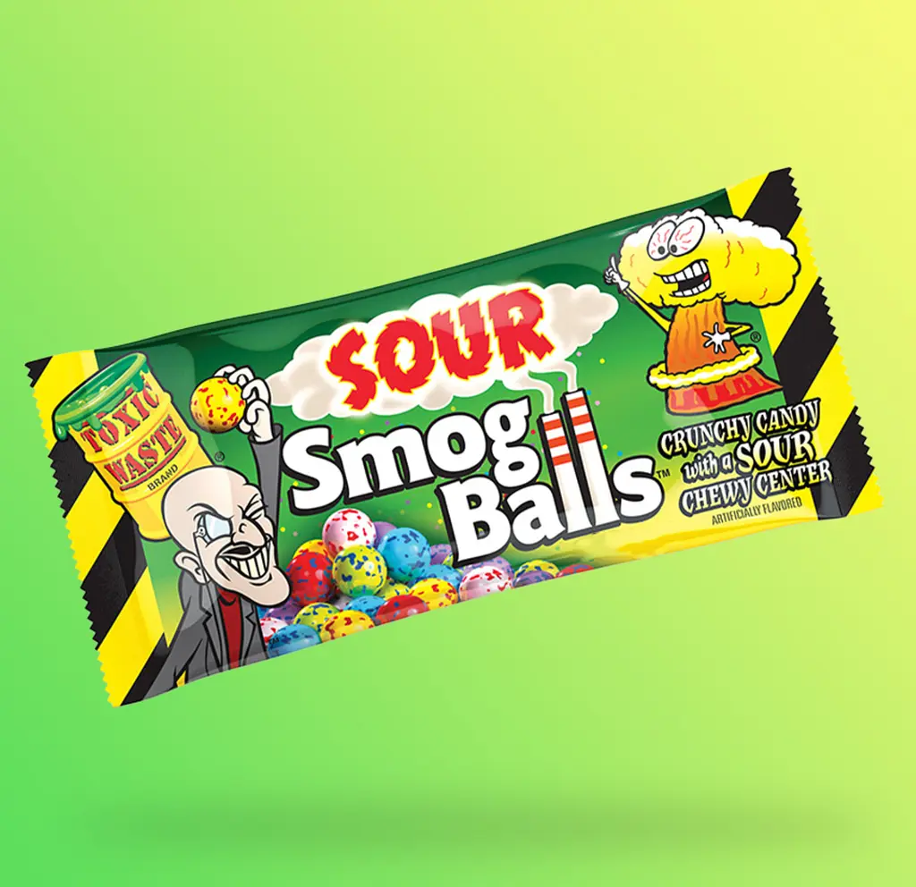 Кислі цукерки Toxic Waste Smog Balls 48г - фото 3