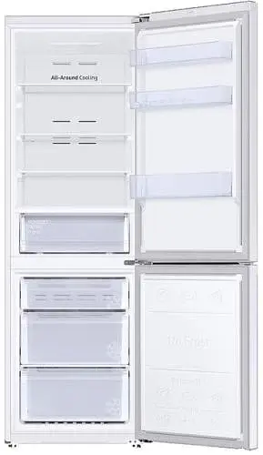 Холодильник Samsung RB34C670EWW/UA, White, двокамерний, нижня мор. камера, No Frost, зовн. дисплей, загальний об'єм 355L, корисний об'єм 228L/112L, WiFi, A+, 185.3x59.5x65.8см - фото 2