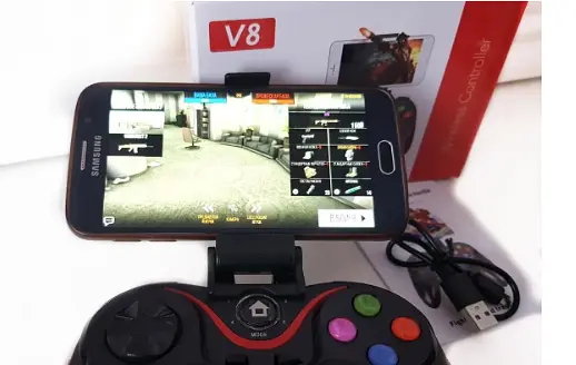 Бездротовий Bluetooth джойстик геймпад для мобільного телефону смартфона V8 PC Android iOS чорний - фото 11