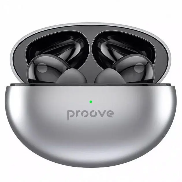 Беспроводные наушники Proove Thunder Buds TWS, IPX4, ANC, BT5.3, 40mAh, 300mAh, 4h, grey UA UCRF - фото 4
