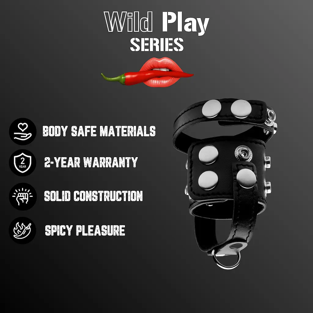 Ерекційне кільце Erospace Wild Play Cock And Ball Strap C20 - фото 7