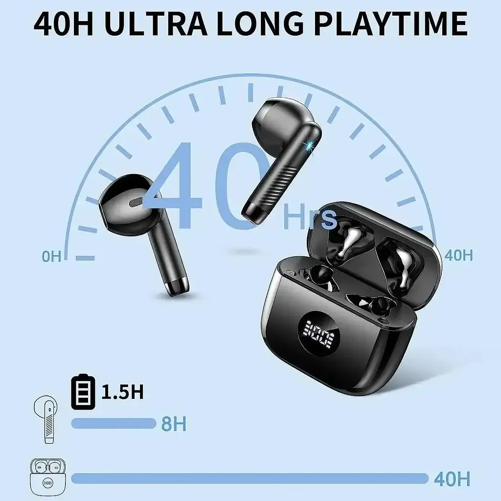 Бездротові навушники TWS Jxrev J53 Bluetooth 5.3 USB-C з мікрофоном - фото 6