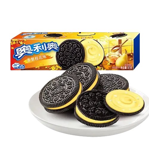 Печиво Oreo Sandwich Biscuit Pear Osmanthus, 97 г - фото 2