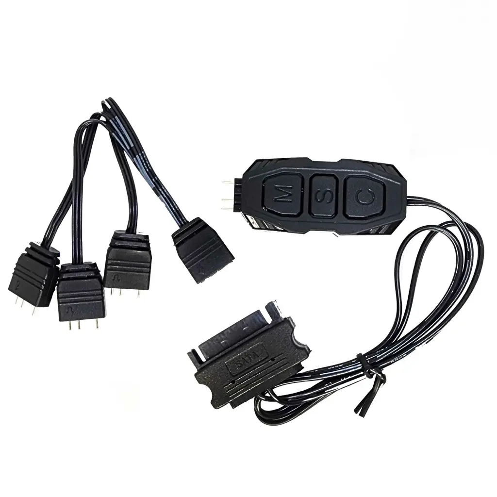 Модуль управління підсвічуванням Zezzio Контролер керування Zezzio ARGB 3-Pin 5V/SATA (Zezzio ARGB controller Sata) (Zezzio ARGB 3-Pin 5V/SATA) - фото 2