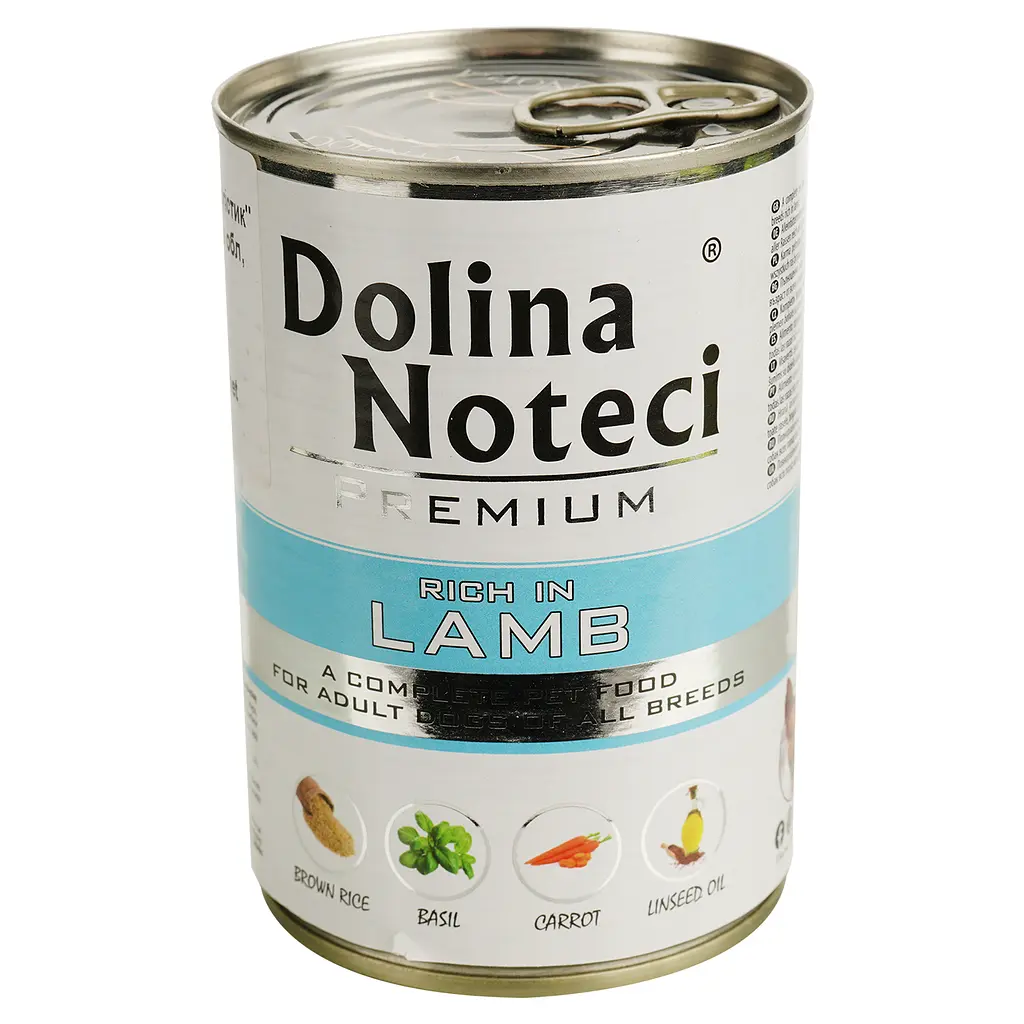 Влажный корм для собак Dolina Noteci Premium с ягнятиной 400 г - фото 2