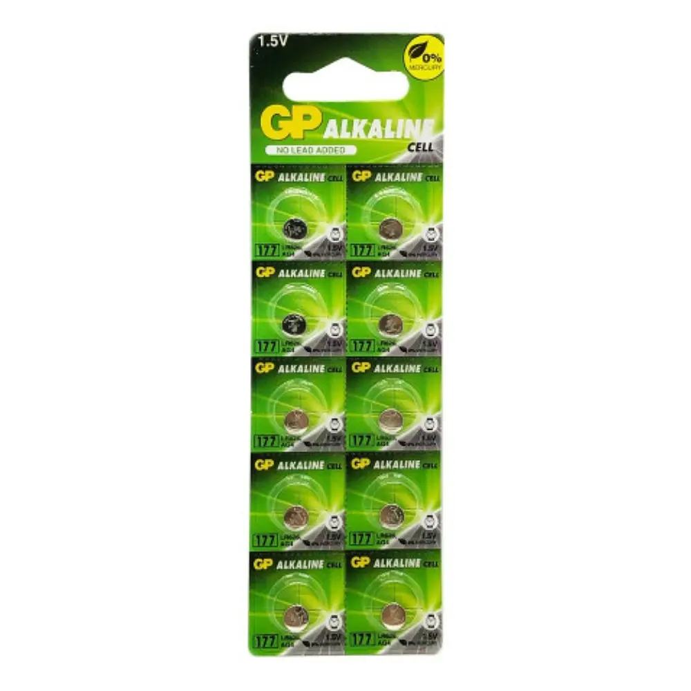 Батарейка GP 177/LR626/AG4/377 Alkaline (10шт) - фото 3