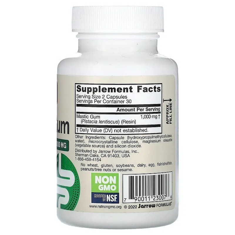 Мастикова смола Mastic Gum 1000 mg, 60 капсул Jarrow Formulas vit0004294 - фото 2