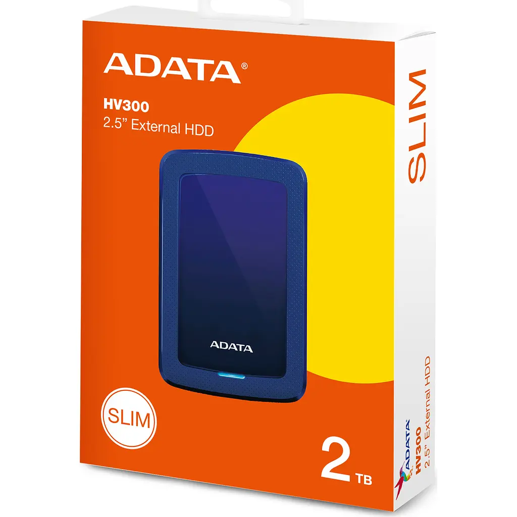 Внешний жесткий диск Adata DashDrive Durable HV300 2TB Blue [AHV300-2TU31-CBL] [118119] - фото 6