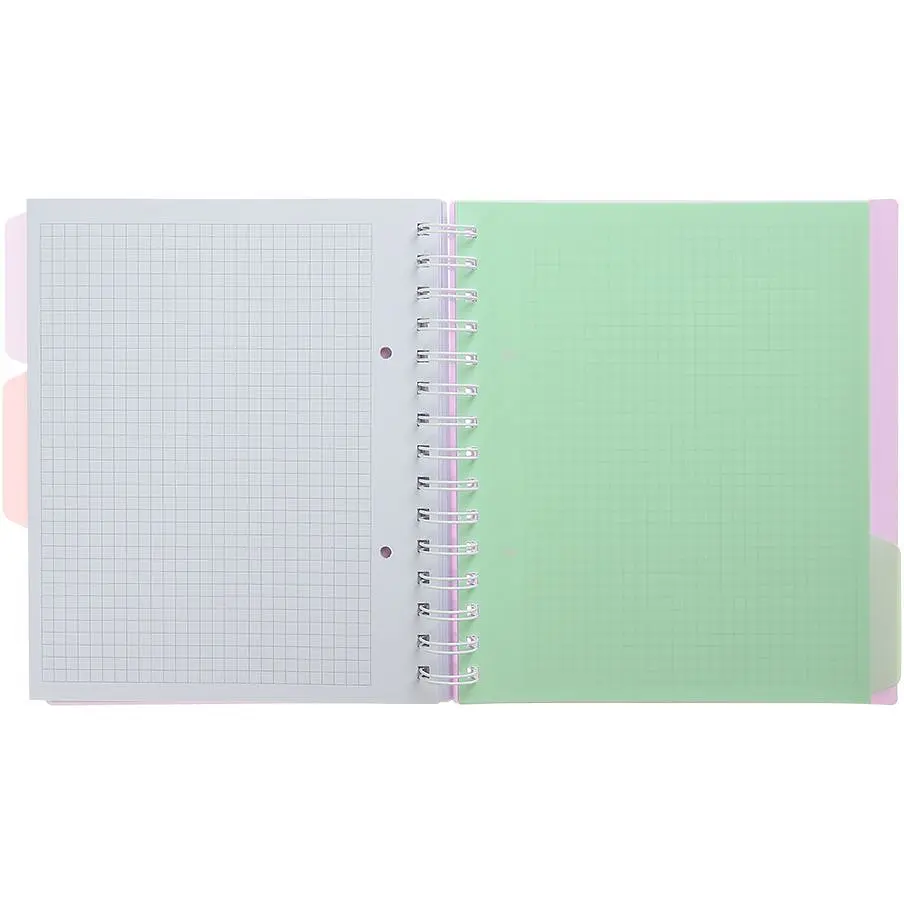Зошит на пружині Buromax Pastel В5 (170x205) 120 аркушів 3 розділювачі бузковий (BM.24355912-26) - фото 3
