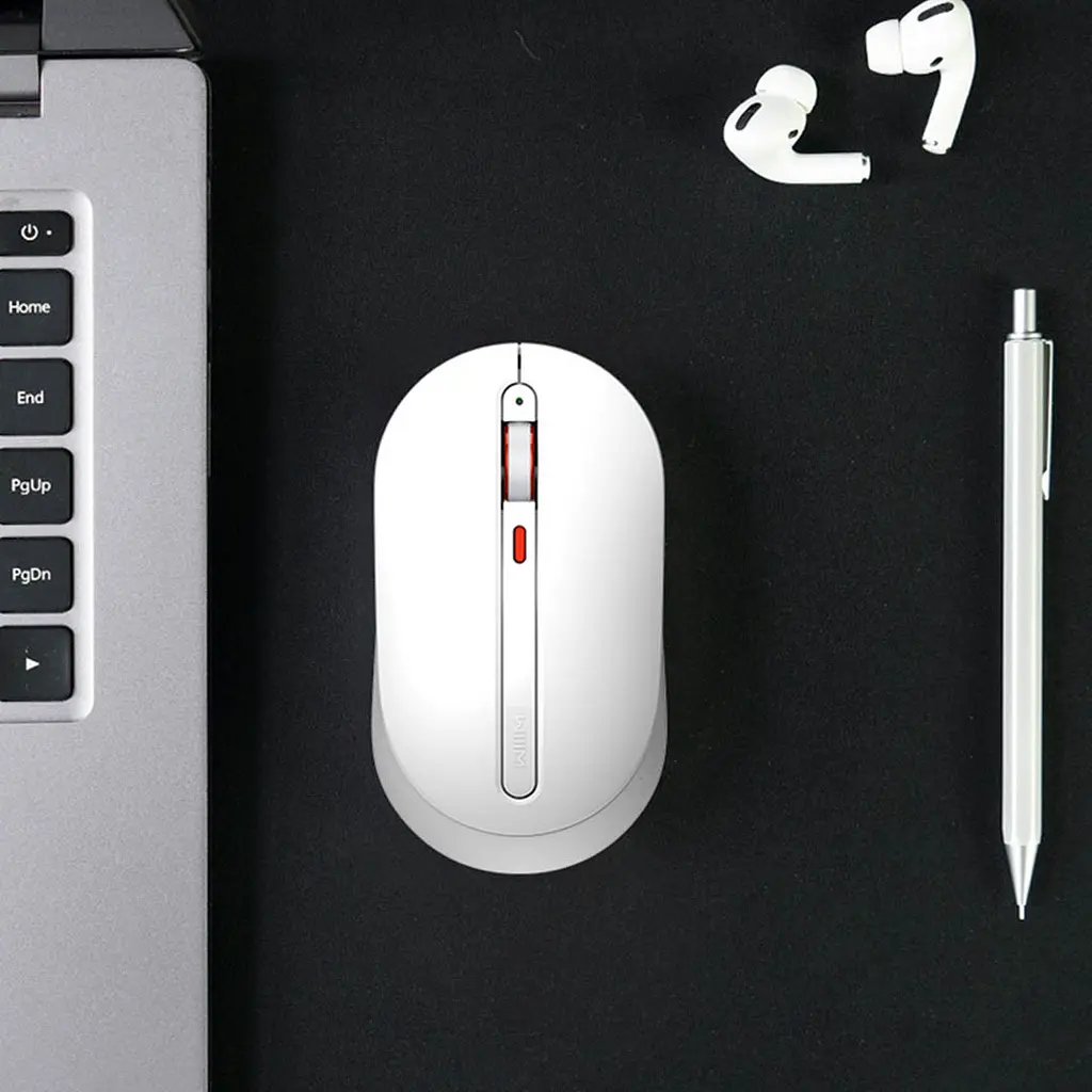 Бездротова миша XiaomiMiiiW Wireless Mute Mouse MWMM01 White - фото 3
