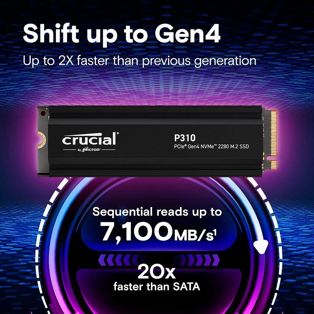 SSD накопичувач Crucial P310 2TB (CT2000P310SSD5) [142548] - фото 3