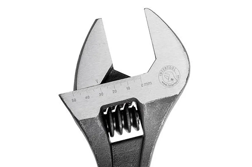 Ключ разводной Intertool 375 мм (0-50 мм) фосфатированный XT-0065 - фото 3