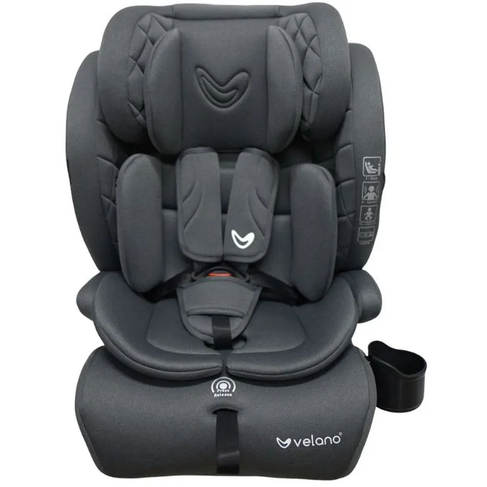 Автокрісло VELANO Flexo i-Size 76-150 см Isofix + Top Tether ремінь grey (48414) - фото 2