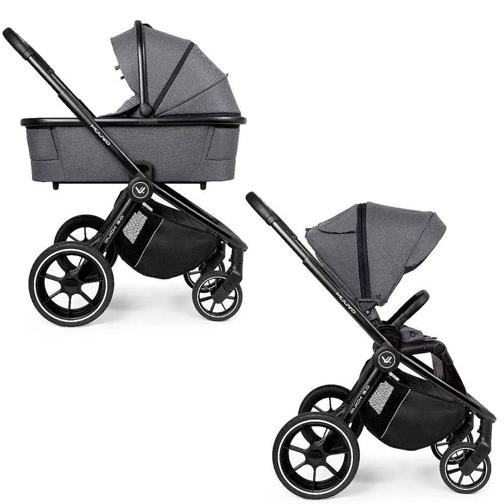 Универсальная коляска Muuvo 2в1 Quick 3.0 Iron Graphite XL (KM2V1Q3.0IGXL) - фото 4