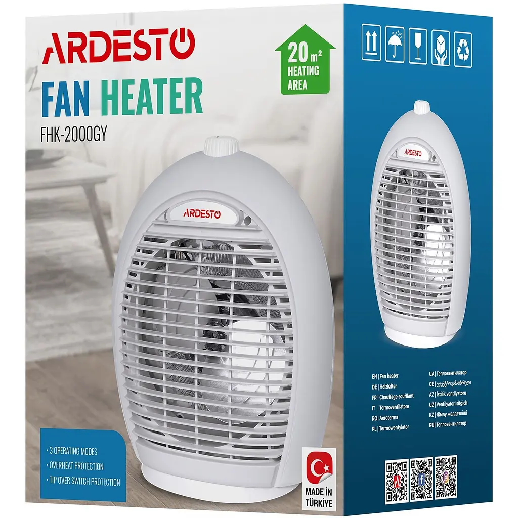 Тепловентилятор Ardesto FHK-2000GY [74735] - фото 7