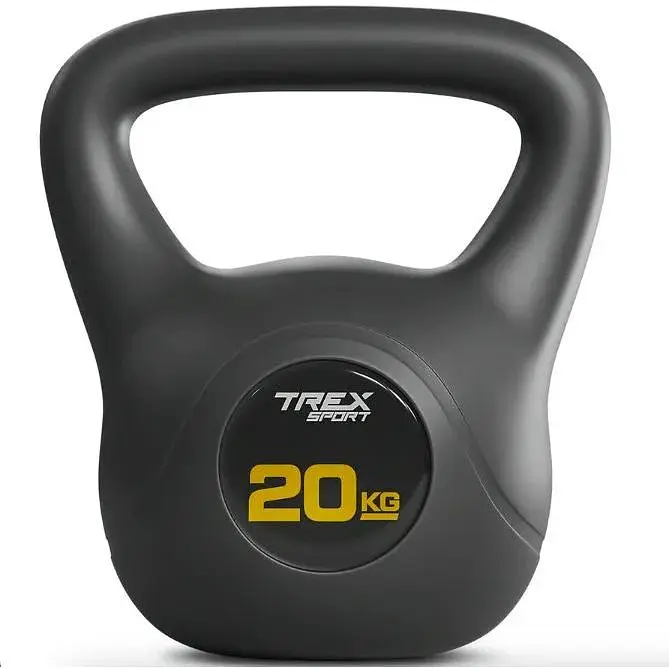 Гиря виниловая Trex Sport TX-020CKB 20 кг черная - фото 4