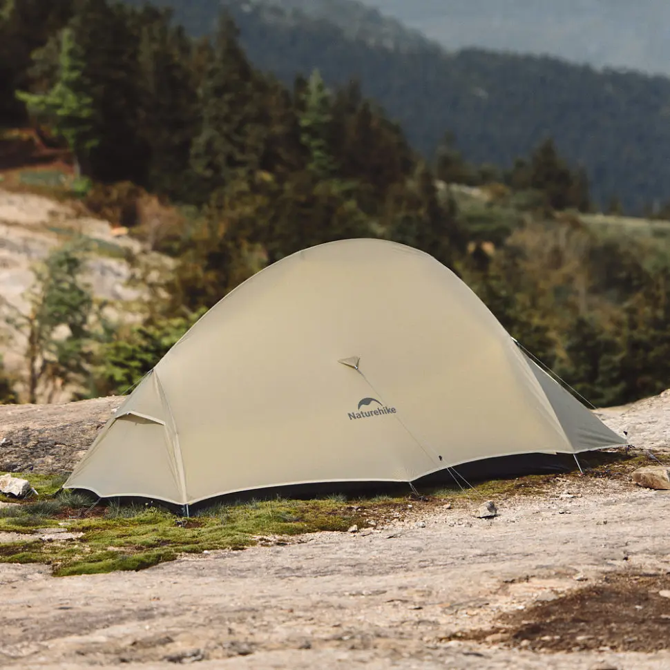Палатка Naturehike Cloud Up Pro CNK2350WS020 сверхлегкая двухместная 20D песочная - фото 5