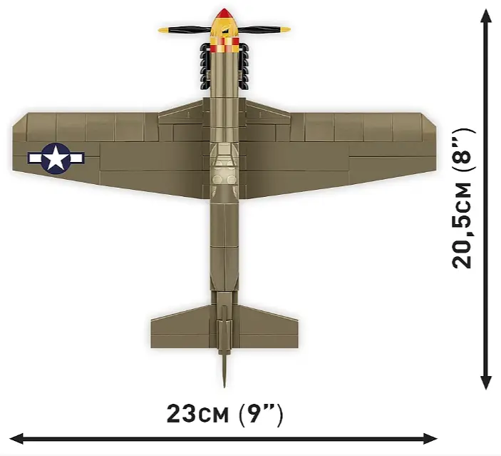 Конструктор детский самолет Mustang P-51B COBI 5869 - фото 6