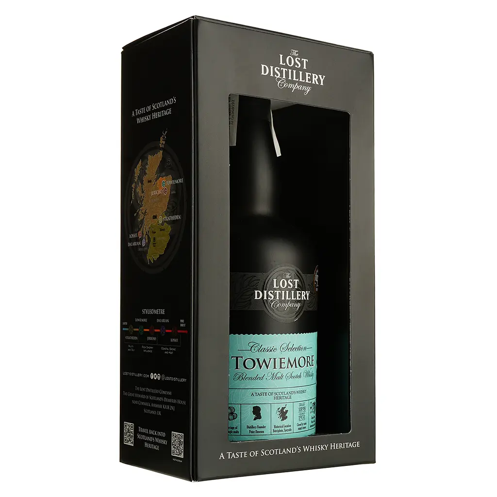 Виски The Lost Distillery Towiemore Blended Malt Scotch Whisky 43% 0.7 л в подарочной коробке - фото 3