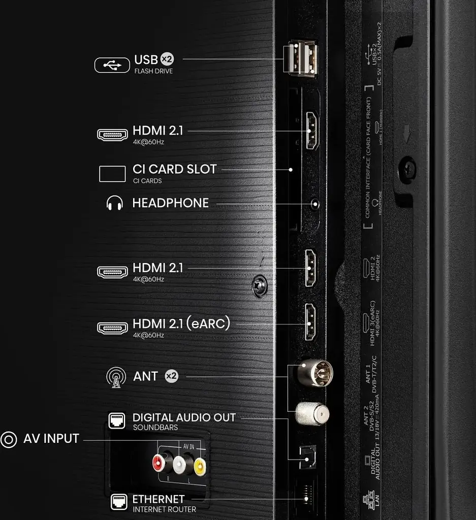 Телевізор Hisense 50E7Q - фото 6