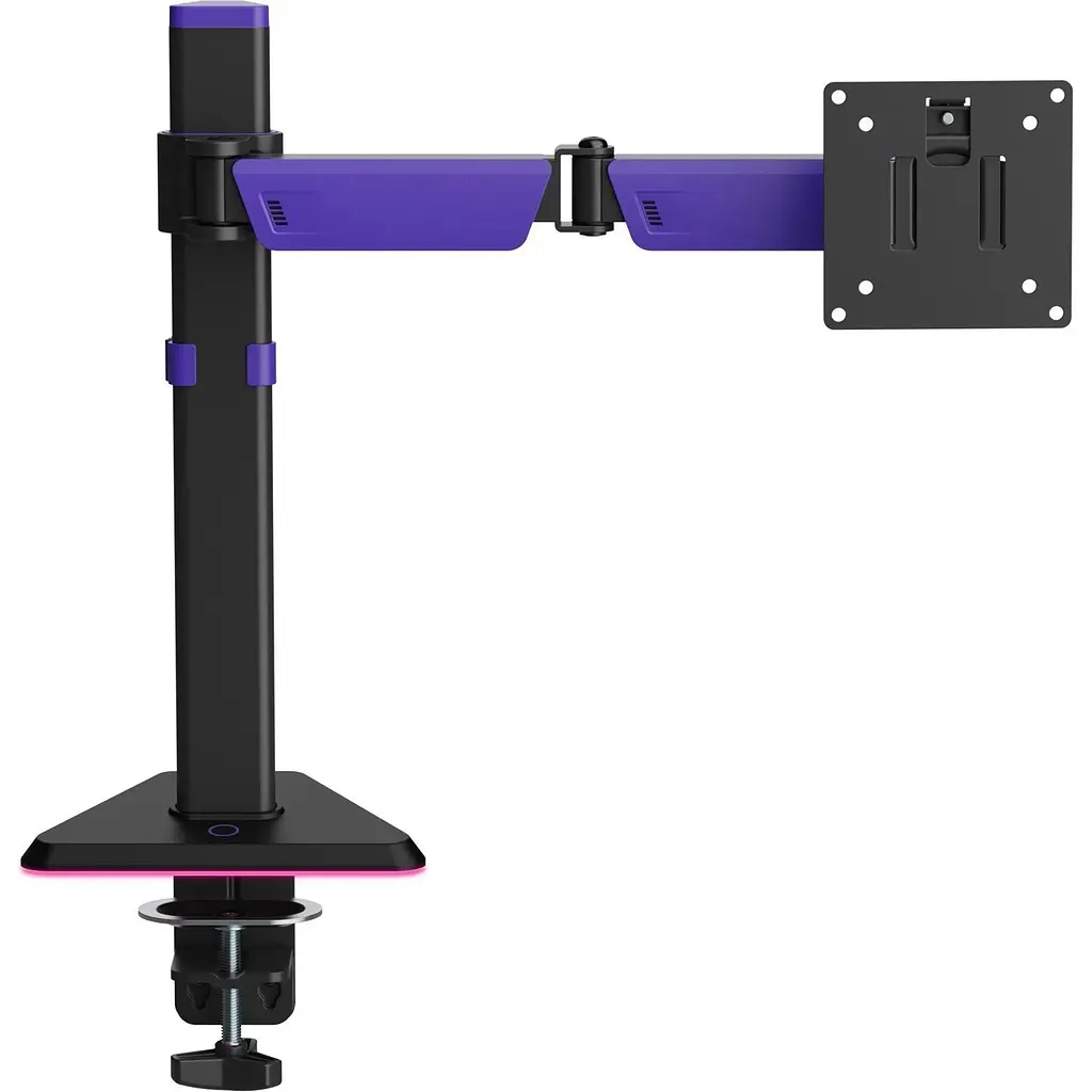 Настільне кріплення для монітора Gamepro MAG101V RGB 17`-40` Black/Violet [148276] - фото 4