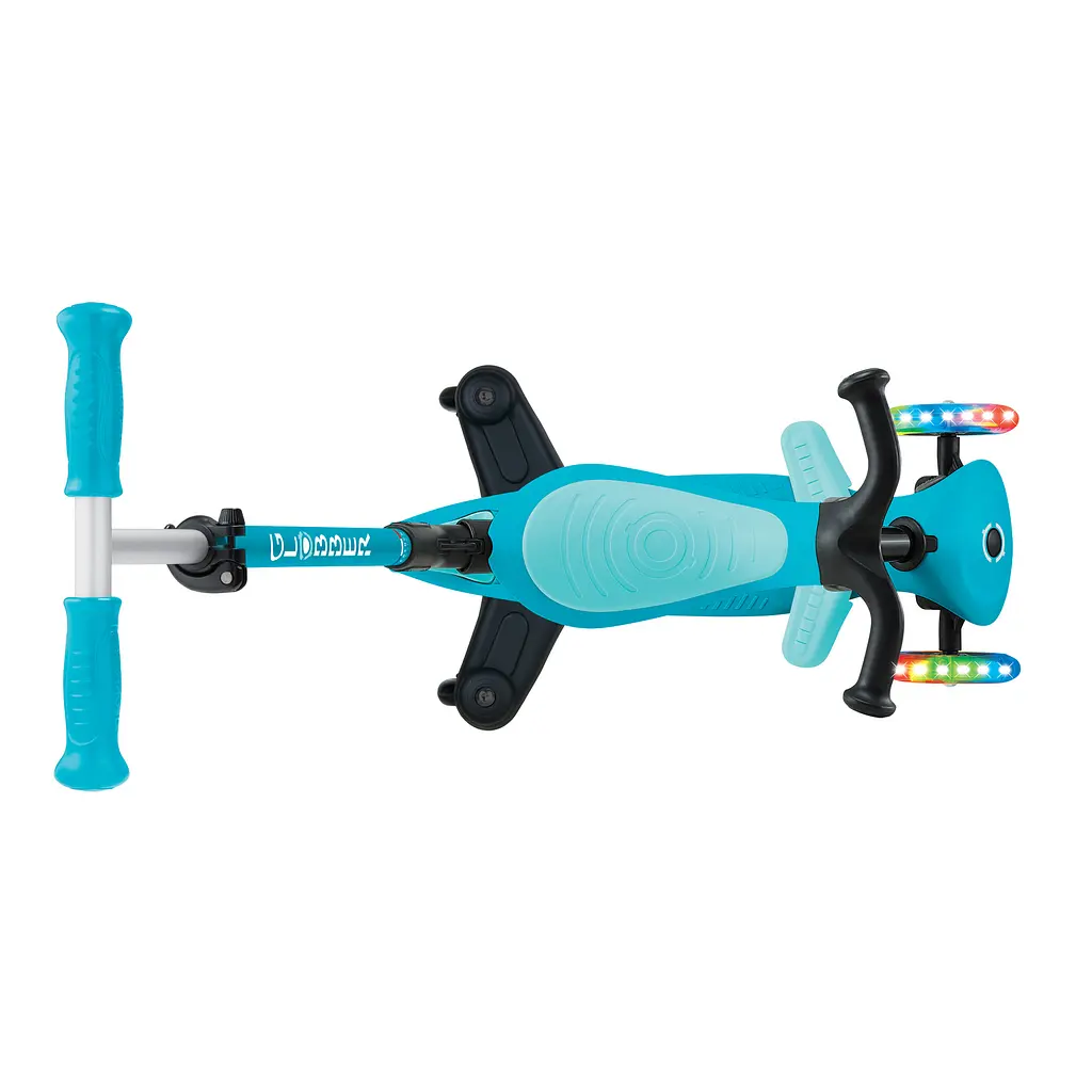Самокат Globber Go Up Active Lights 360 колеса светятся до 20/50кг от 1 года голубой (749-300) - фото 7