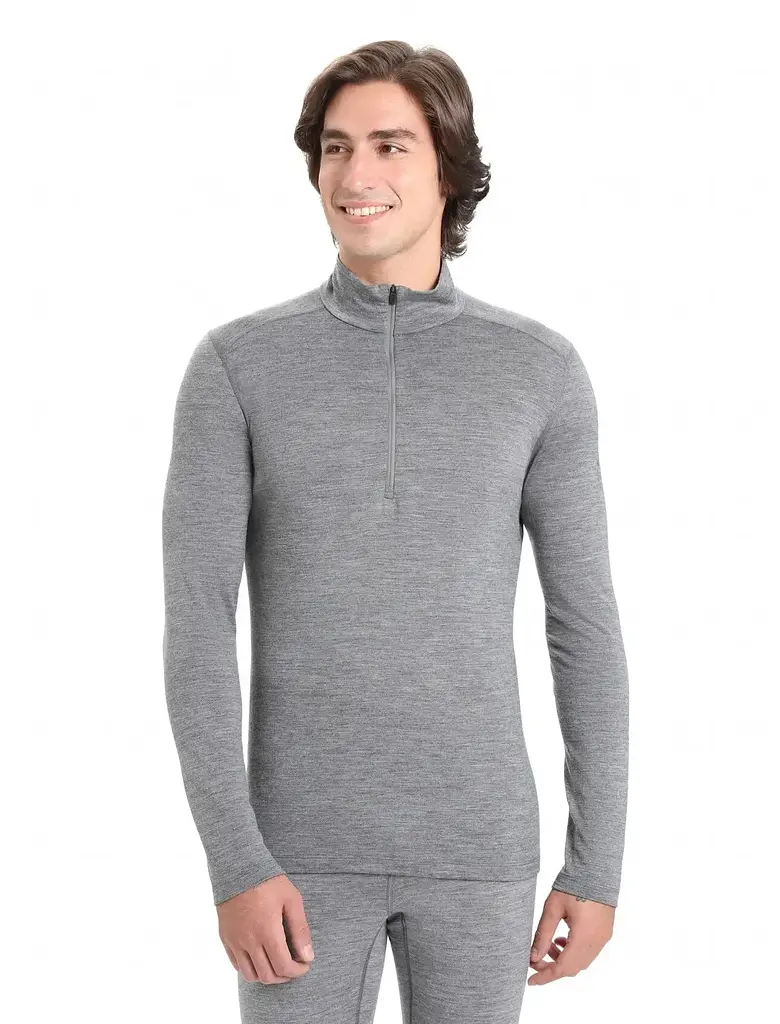 Термокофта Icebreaker 200 Oasis LS Half Zip Men Gritstone S (1052-104 367 013 S) - фото 2