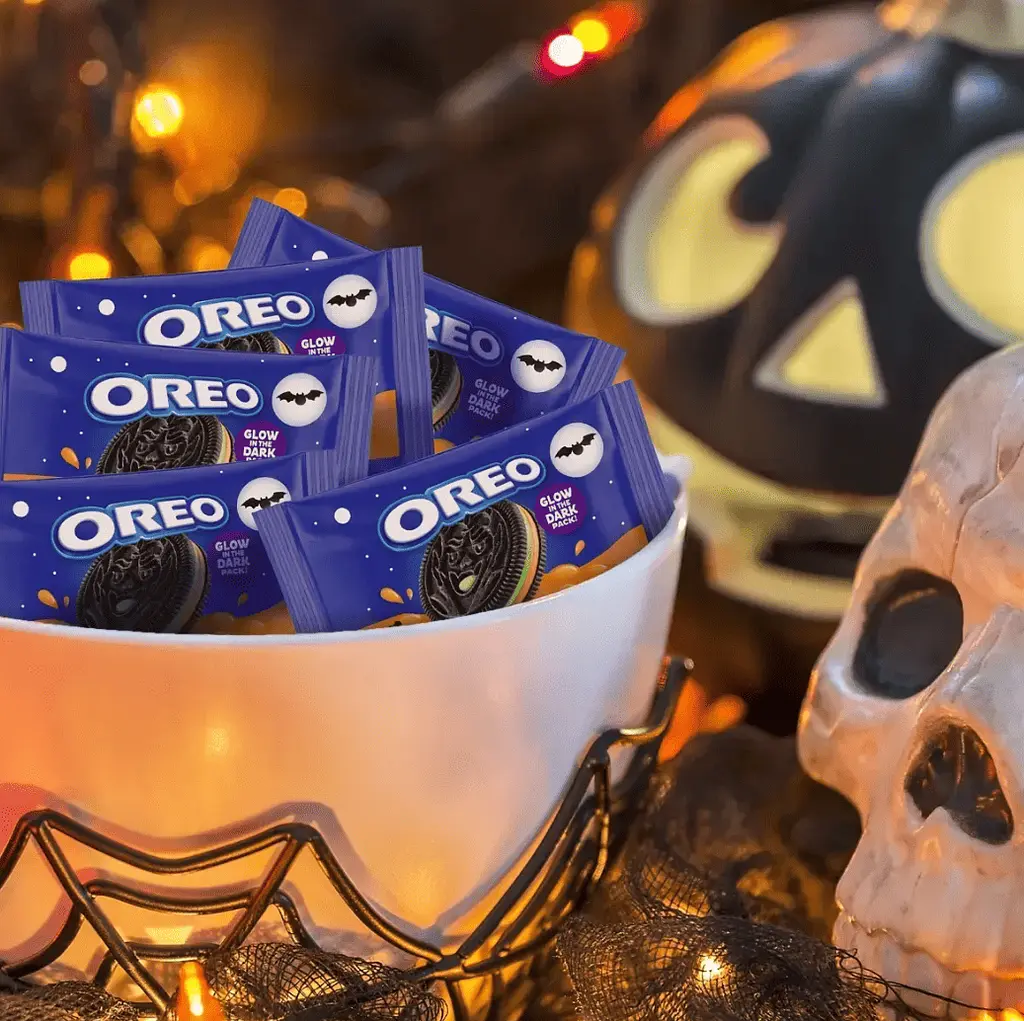 Печиво Oreo Halloween Green and Orange Creme 202г - фото 6