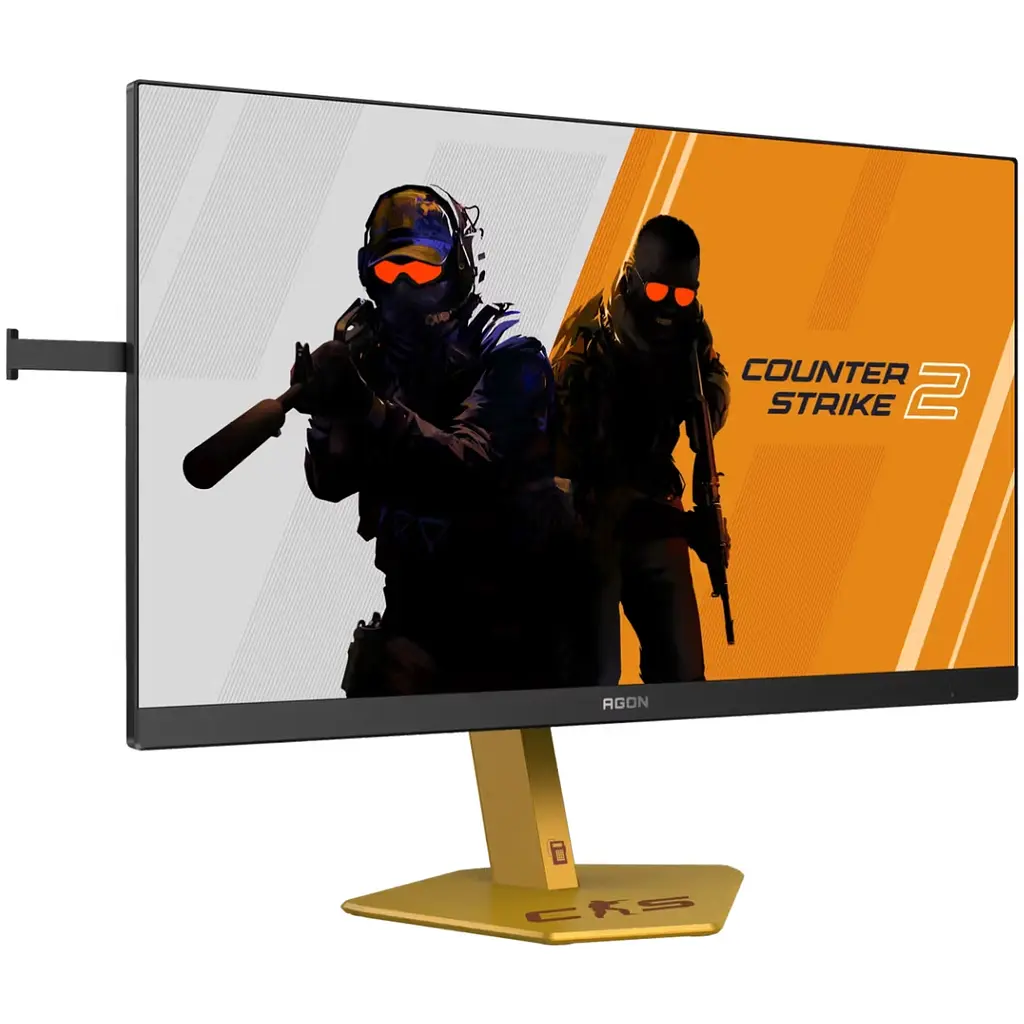 TFT 24.1" AOC AGON PRO CS24A, TN eSports, 610Гц, 0,5мс, 2xHDMI, DP, USB-hub, HAS, Pivot, чор.-с - фото 2