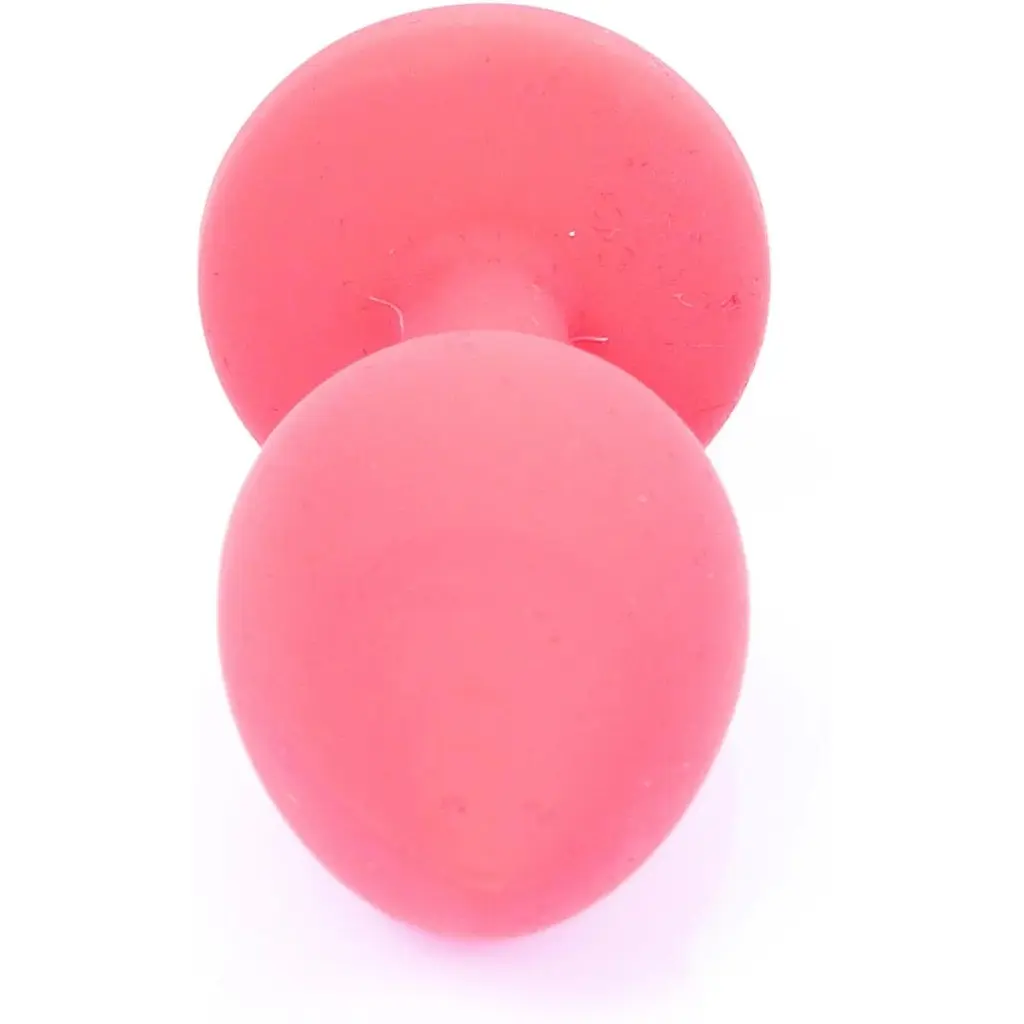 Силіконова анальна пробка Boss Of Toys Boss Series - Jewellery Red Silicon Plug Medium Blue M, BS6400084, Червоний / синий - фото 5