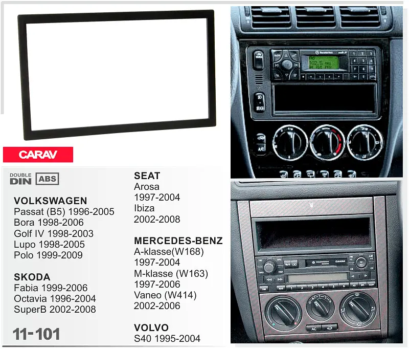 Переходная рамка Carav Volvo S40 (11-101) - фото 5