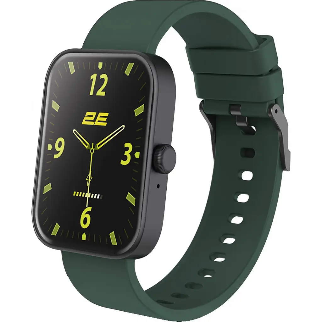 Смарт-годинник 2E Alpha SQ Music Edition 46mm Black-Green (2E-CWW40BKGN) - фото 8