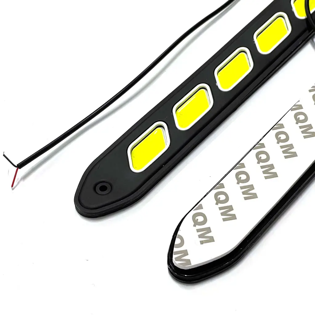 LED Денні ходові вогні ДХО 12V 23 см гумовий корпус гнучкі 2 шт. (KLNT-DRL-COB-102) - фото 2